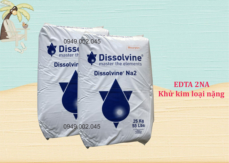 DISSOLVINE NA2 - EDTA 2 muối giúp xử lý phèn, khử kim loại nặng trong ao nuôi thủy sản